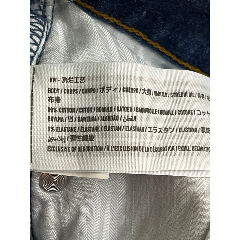 Abercrombie & Fitch The 90’s Straight Ultra High Rise Dark Blue Jeans, size 25/0 - Picture 12 of 13